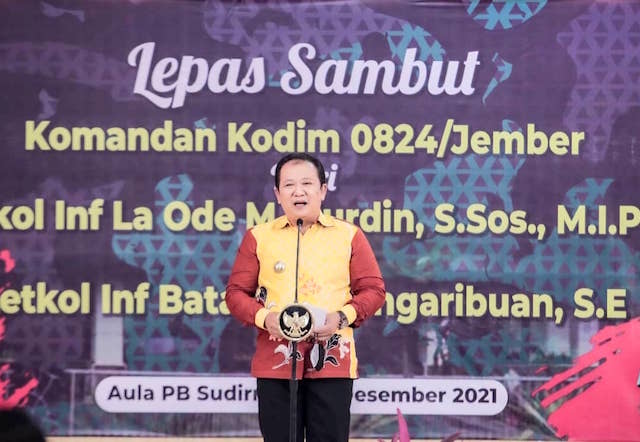 Bupati Hendy Siswanto Lepas Sambut Komandan Kodim 0824 Jember